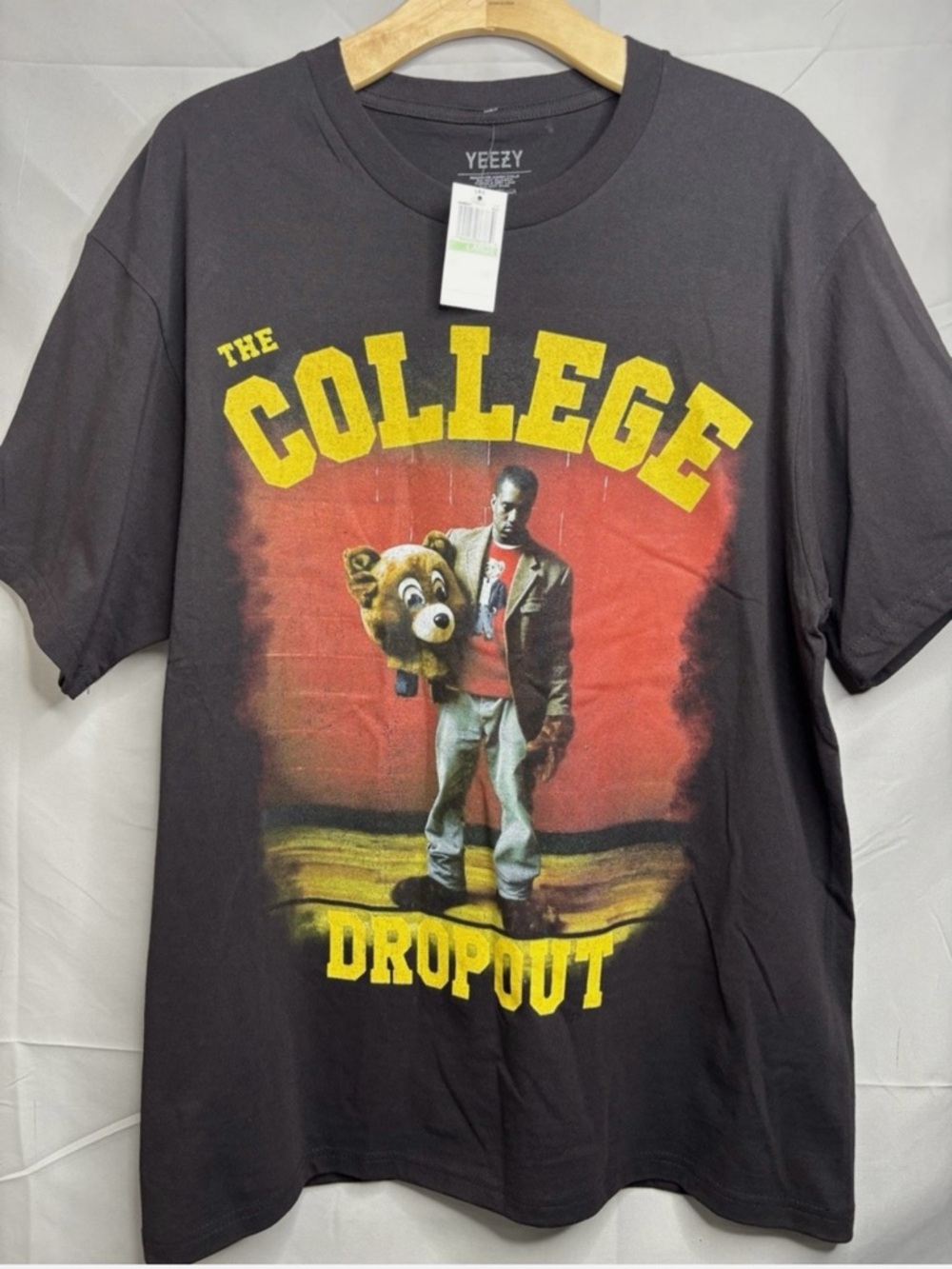 NEW - Yeezy Black Graphic 'The College Dropout' Tee